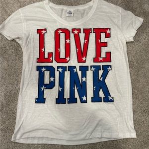 VS PINK 4th of July t shirt oversized medium